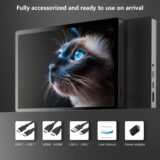 Pisichen 2.5K QHD 10.1" Portable Monitor, Touchscreen IPS Display with USB-C/HDMI, Compatible with Laptop, PS4, Xbox – Built-in Audio - Image 7