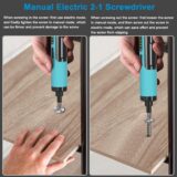 Kiprim 4V Cordless Electric Screwdriver Set – Rechargeable with 33 Magnetic Bits, Drill Bits, Torque Control, Flashlights & Carrying Case - Image 5