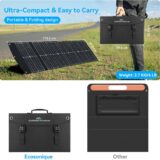 Ecosonique Foldable 100W Solar Panel – Fast Charge USB-C PD3.0, QC3.0, DC Output for Camping & Portable Power - Image 2