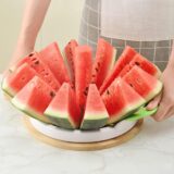 Wenrecu Extra Large Watermelon Slicer & Corer – 12-Blade Stainless Steel Fruit Cutter with Comfort Silicone Handle - Image 6