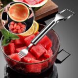 2-in-1 Watermelon Cutter Tool Set – Windmill Slicer + Fruit Forks (3PCS Kit) - Image 5