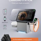 ZEEHOO 3-in-1 MagSafe Charger Stand – Qi2 Certified Wireless Charging Station for iPhone, Apple Watch & AirPods with 15W Fast Charging - Image 4
