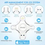 iDiskk 512GB 4-in-1 Photo Stick for iPhone, iPad, USB-C, Android – External Flash Drive Backup Storage - Image 5