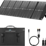 Ecosonique Foldable 100W Solar Panel – Fast Charge USB-C PD3.0, QC3.0, DC Output for Camping & Portable Power - Image 1