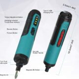Kiprim 4V Cordless Electric Screwdriver Set – Rechargeable with 33 Magnetic Bits, Drill Bits, Torque Control, Flashlights & Carrying Case - Image 2