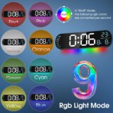 13-Inch Large Digital Wall Clock with Remote – Alarm, Timer, Temperature, Date & Brightness Control - Image 4