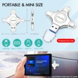 iDiskk 512GB 4-in-1 Photo Stick for iPhone, iPad, USB-C, Android – External Flash Drive Backup Storage - Image 3