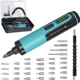 Kiprim 4V Cordless Electric Screwdriver Set – Rechargeable with 33 Magnetic Bits, Drill Bits, Torque Control, Flashlights & Carrying Case - Image 1