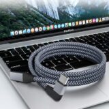 RUXELY Right Angle USB-C Extension Cable 0.2M – 90 Degree Type-C 3.1/3.2 Gen 2 Extender, 10Gbps Short Thunderbolt 3 Cord, L-Shaped Male to Female for MacBook, iPhone 16/15 Pro, iPad Air, Surface, Steam Deck - Image 6