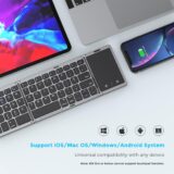 Seenda Mini Foldable Wireless Keyboard – UK Layout with Touchpad, Bluetooth for Tablets, Phones & PCs - Image 3