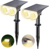Solar Garden Lights by Linkind – Warm White 3000K Outdoor Stake Lights, IP65 Waterproof, 2-Pack - Image 1