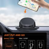 Beeasy Dashboard Phone Holder – 360° Rotating Car Mount, Non-Slip Silicone for All Smartphones - Image 4