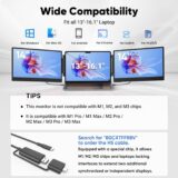 VisionExpand 14" 1080P Tri-Screen Monitor – Portable Laptop Extender for Mac & Windows - Image 4
