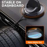 Beeasy Dashboard Phone Holder – 360° Rotating Car Mount, Non-Slip Silicone for All Smartphones - Image 3