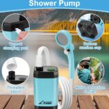 WADEO Portable Outdoor Shower – Long-Lasting 6000mAh Battery, Digital Display, for Camping & Travel - Image 6
