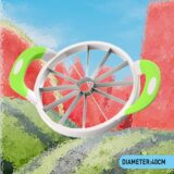 Wenrecu Extra Large Watermelon Slicer & Corer – 12-Blade Stainless Steel Fruit Cutter with Comfort Silicone Handle - Image 2