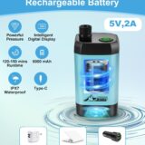 WADEO Portable Outdoor Shower – Long-Lasting 6000mAh Battery, Digital Display, for Camping & Travel - Image 2