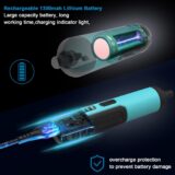 Kiprim 4V Cordless Electric Screwdriver Set – Rechargeable with 33 Magnetic Bits, Drill Bits, Torque Control, Flashlights & Carrying Case - Image 4