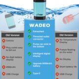 WADEO Portable Outdoor Shower – Long-Lasting 6000mAh Battery, Digital Display, for Camping & Travel - Image 4