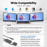 VisionExpand 14" 1080P Tri-Screen Monitor – Portable Laptop Extender for Mac & Windows - Image 7