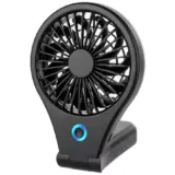 Bush Black 4-Inch Handheld & Foldable USB Desk Fan – Portable Mini Cooling Fan - Image 2