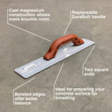 Marshalltown M146D Magnesium Float – 20" x 3" Concrete Finishing Tool - Image 4