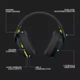 Logitech G435 Wireless Gaming Headset for PS5, PS4, Switch & PC - Black - Image 8