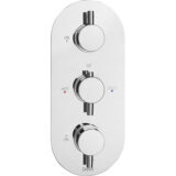 Deva Newton Thermostatic Concealed Shower Valve – Dual Outlet Control - Image 1