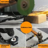 Folding Bicycle Chain Lock – Alloy Steel, 31" Anti-Theft Security with Mount & 3 Keys - Image 3