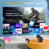 XGODY Gimbal 3 Mini Projector [2025 Upgrade], 720P Native, 4K Support, Android 11, 12000 Lumens, WiFi 6 & Bluetooth - Image 4
