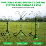 Portable Patio Misting System – Adjustable 1.6M Standing Water Mister for Outdoor Cooling, Pool & BBQ - Image 6