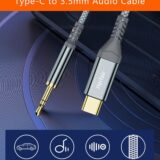 USB C to 3.5mm Audio Cable – Aux Adapter Cord for Car Stereo, Headphones – Compatible with Samsung Galaxy S21/S20, iPad Pro – 1.2 Meter - Image 4