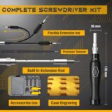 AD&S Electronics Repair Tool Kit – 145-in-1 Precision Screwdriver Set with Magnetic Bits & Storage Case - Image 6