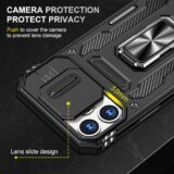Jshru Rugged iPhone 13 Pro Max Case with Kickstand, Sliding Camera Cover & Dual Screen Protectors – Black - Image 6