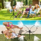 Portable Patio Misting System – Adjustable 1.6M Standing Water Mister for Outdoor Cooling, Pool & BBQ - Image 4