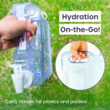 Slim Fridge Water Dispenser 3L – 2 Pack with Tap – Reusable Cold Drink Container for Travel, Camping, Picnic & Outdoor Use - Image 7