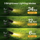 Solar Garden Lights by Linkind – Warm White 3000K Outdoor Stake Lights, IP65 Waterproof, 2-Pack - Image 2