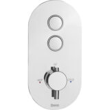 Deva Aston Push Button Shower Mixer – Thermostatic 2 Way Valve - Image 1