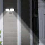 Lutec Chimera 21W Twin Head PIR LED Floodlight – 2350lm, 5000K Daylight, IP54 Outdoor Security Light – Black - Image 5