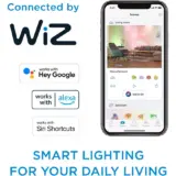 Philips WiZ E14 Smart LED Candle Bulbs – Colour Changing Wi-Fi Enabled, 2-Pack - Image 5
