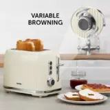 Breville VTR003 Toaster – 2-Slice, Elegant Cream and Silver - Image 6
