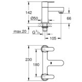 Grohe Durable Bath Filler Tap - Image 2