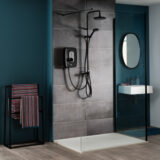 Black Triton Asta DuElec Electric Shower, 9.5kW – Luxury Bathroom Fitting - Image 2