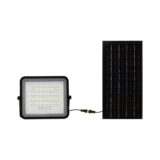V-TAC 10W LED Solar Floodlight with Battery Indicator | 800lm, 4000K, IP65 Waterproof – Black - Image 2