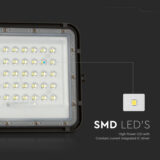 V-TAC 10W LED Solar Floodlight with Battery Indicator | 800lm, 4000K, IP65 Waterproof – Black - Image 8