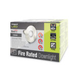 Fire Rated LED Downlight IP65 70-100mm – Satin Nickel Evofire by Integral - Image 5