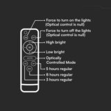 V-TAC LED Solar Floodlight 15W – IP65 Outdoor Light with Battery Indicator, 4000K Daylight - Image 3