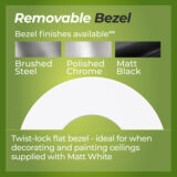 Luceco FType Mk2 Fire Rated LED Downlight - 4/6W CCT Adjustable, IP65, White (485-750lm) - Image 4