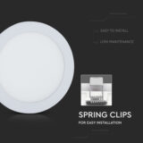 12W V-TAC LED Mini Panel Round – Switchable CCT 3-in-1, 1160lm – White Finish - Image 8