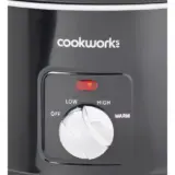 Cookworks 1.5L Slow Cooker Compact Size – Black Slow Cooker for Healthy Cooking - Image 3